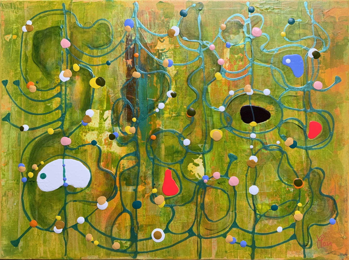 Entre les formes, quelque chose circule — une cartographie instinctive du vivant.