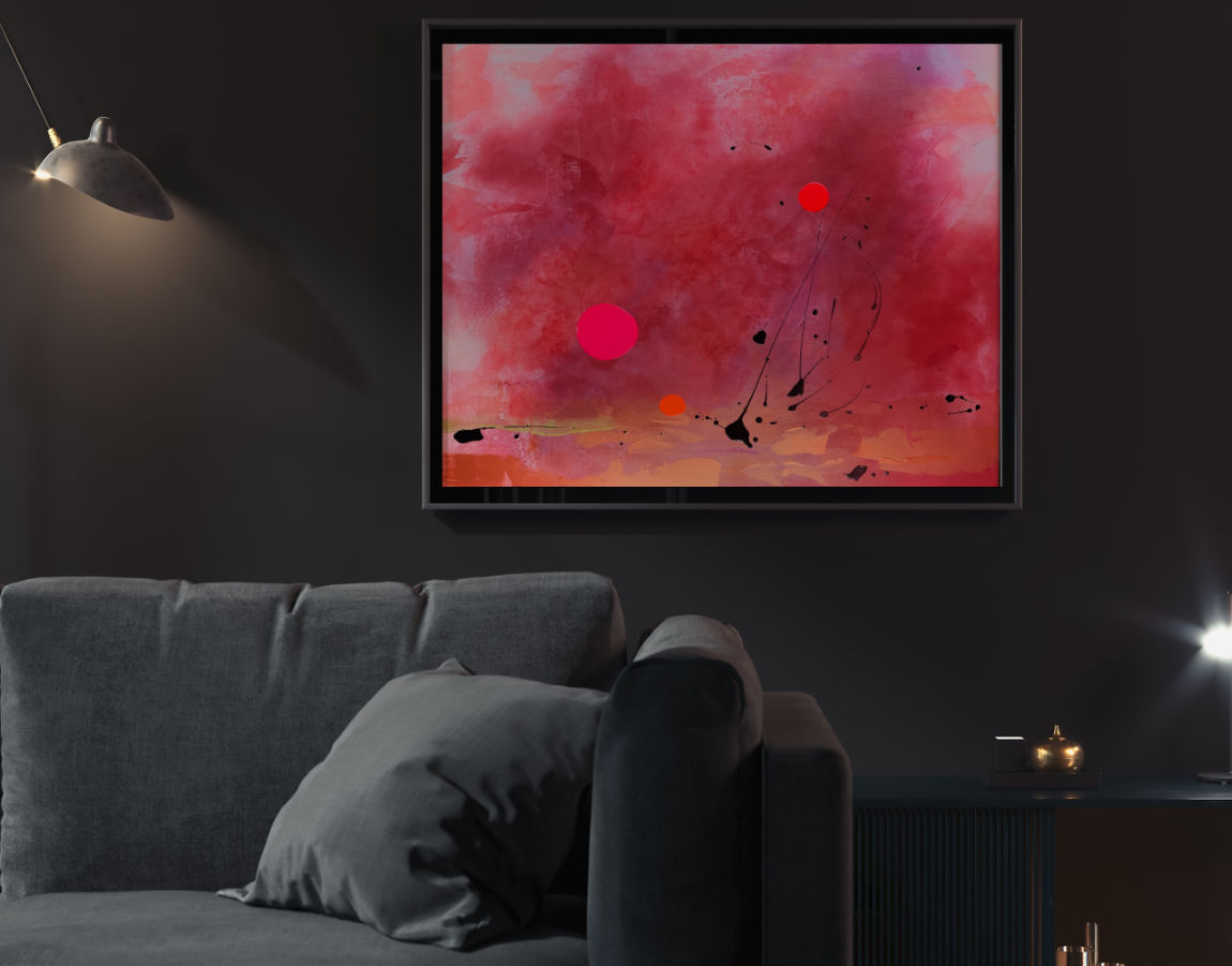 Un champ vibrant, presque minéral — une atmosphère d'avant le vivant.